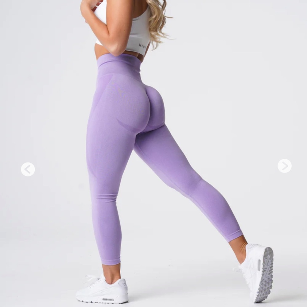 NVGTN lilac contour seamless leggings M (flawed)